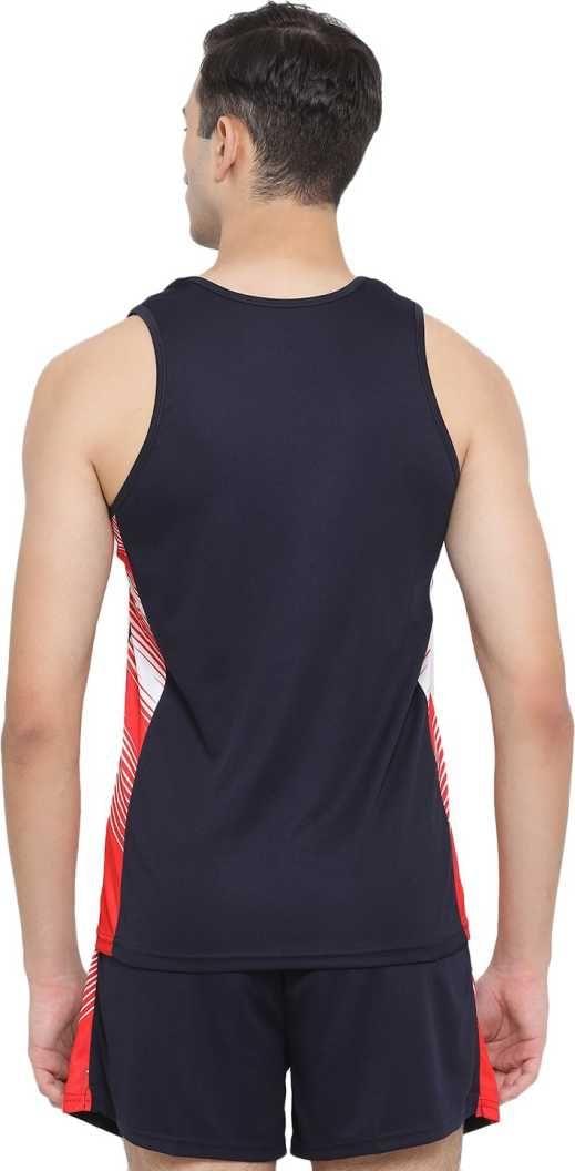 Sport Sun Solid Men Navy Blue Athletic Kit
