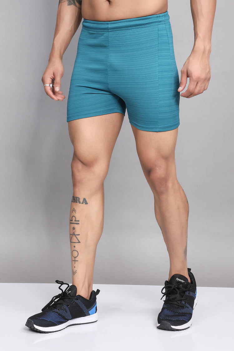 Sport Sun Fitness Sea Green Shorts for men