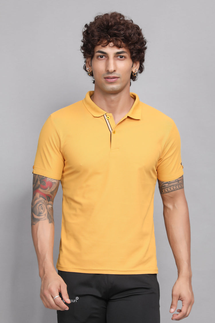 Sport Sun Max Polo Mustard T-shirt for Men