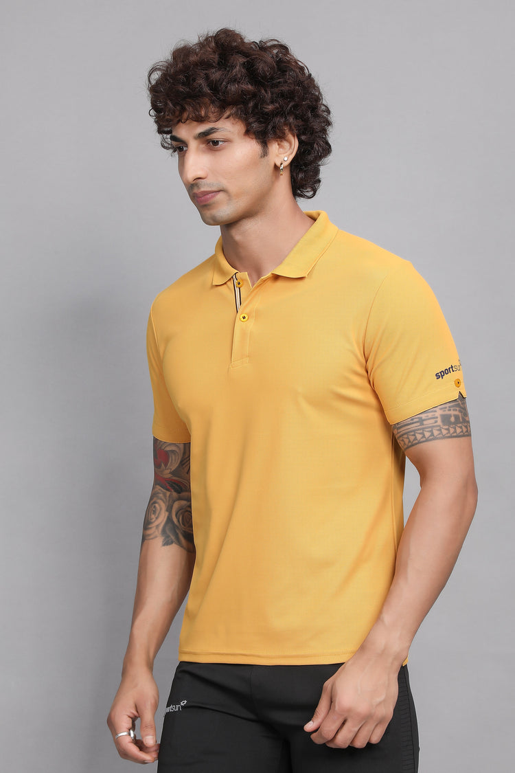 Sport Sun Max Polo Mustard T-shirt for Men