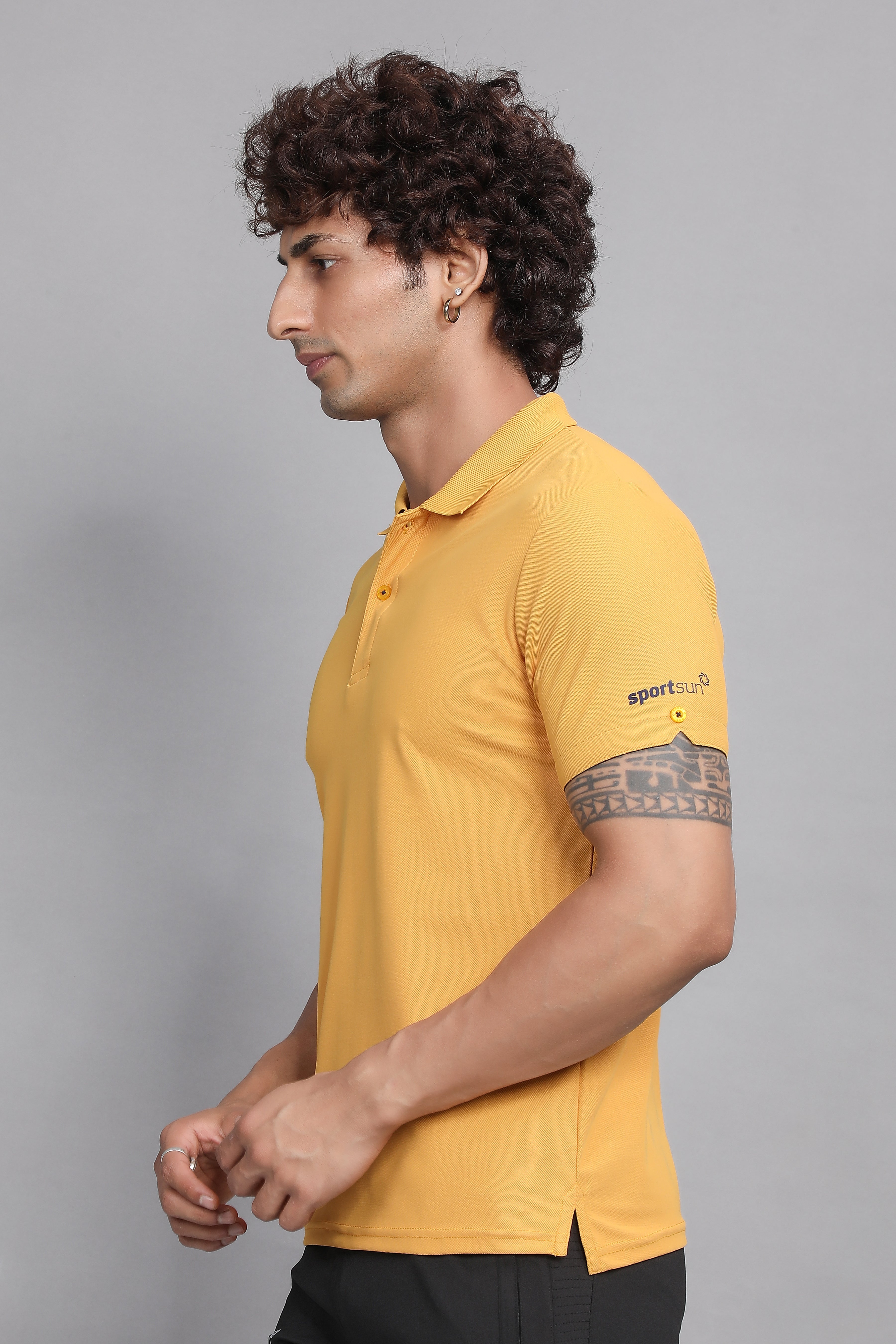 Sport Sun Max Polo Mustard T-shirt for Men