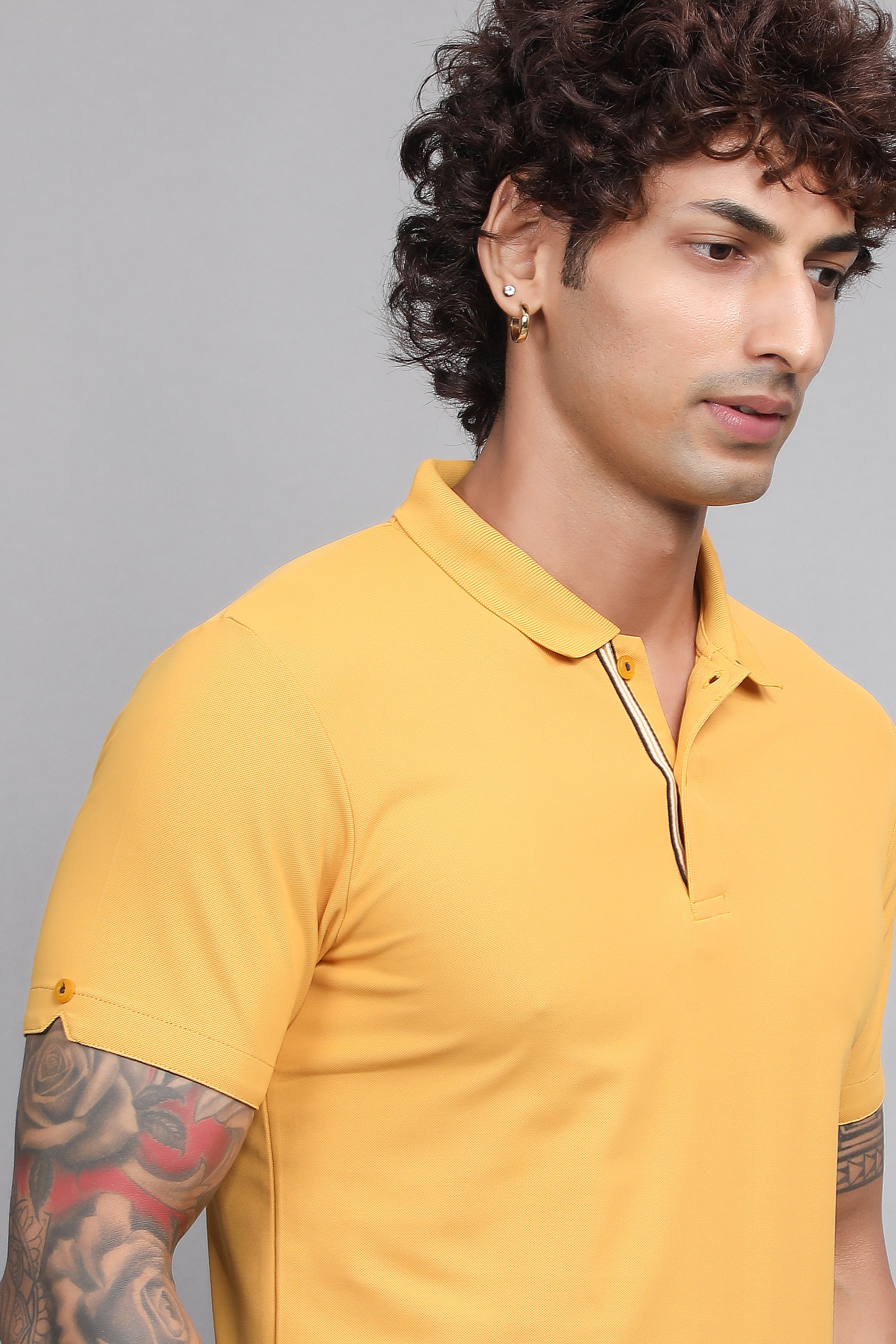 Sport Sun Max Polo Mustard T-shirt for Men