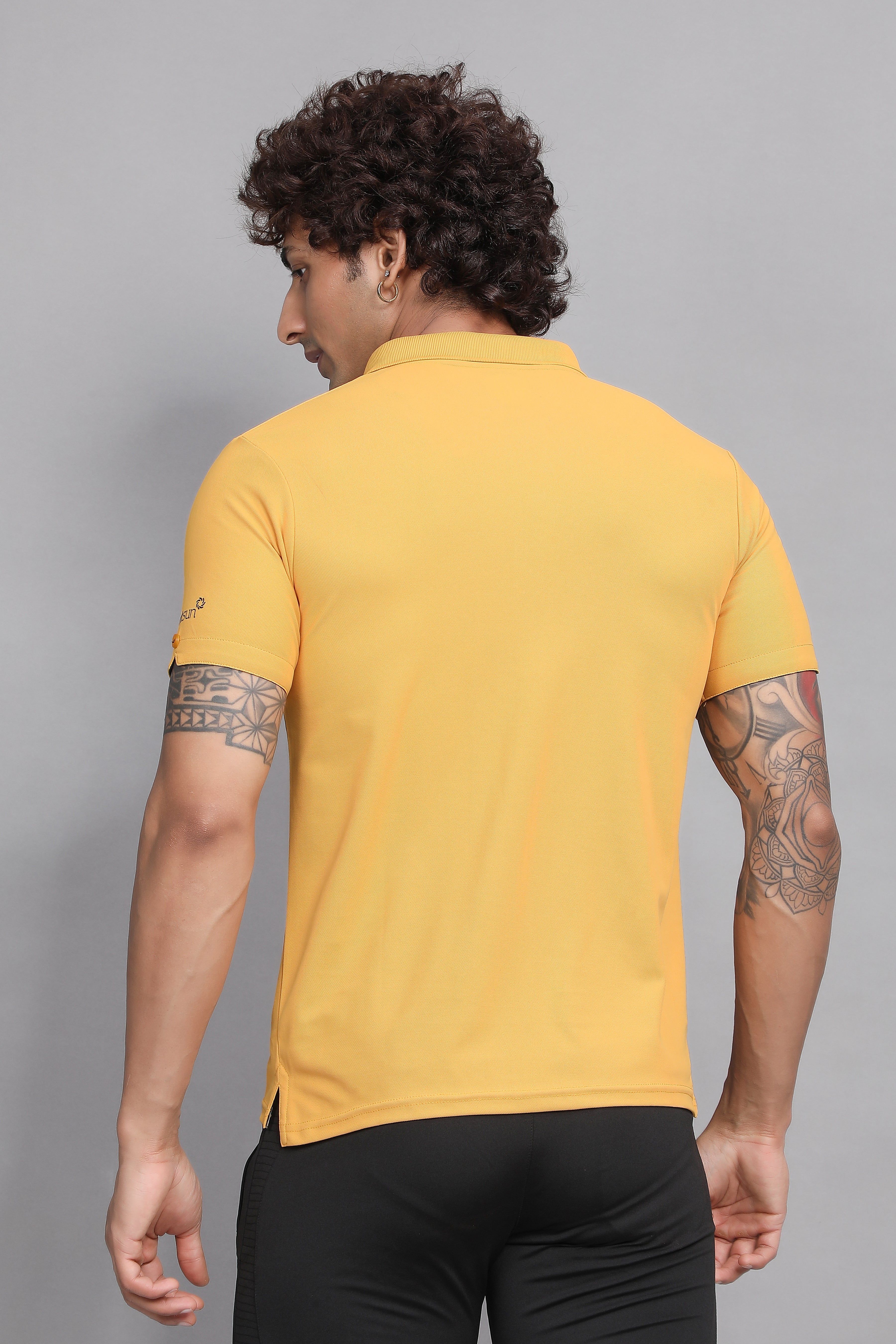 Sport Sun Max Polo Mustard T-shirt for Men