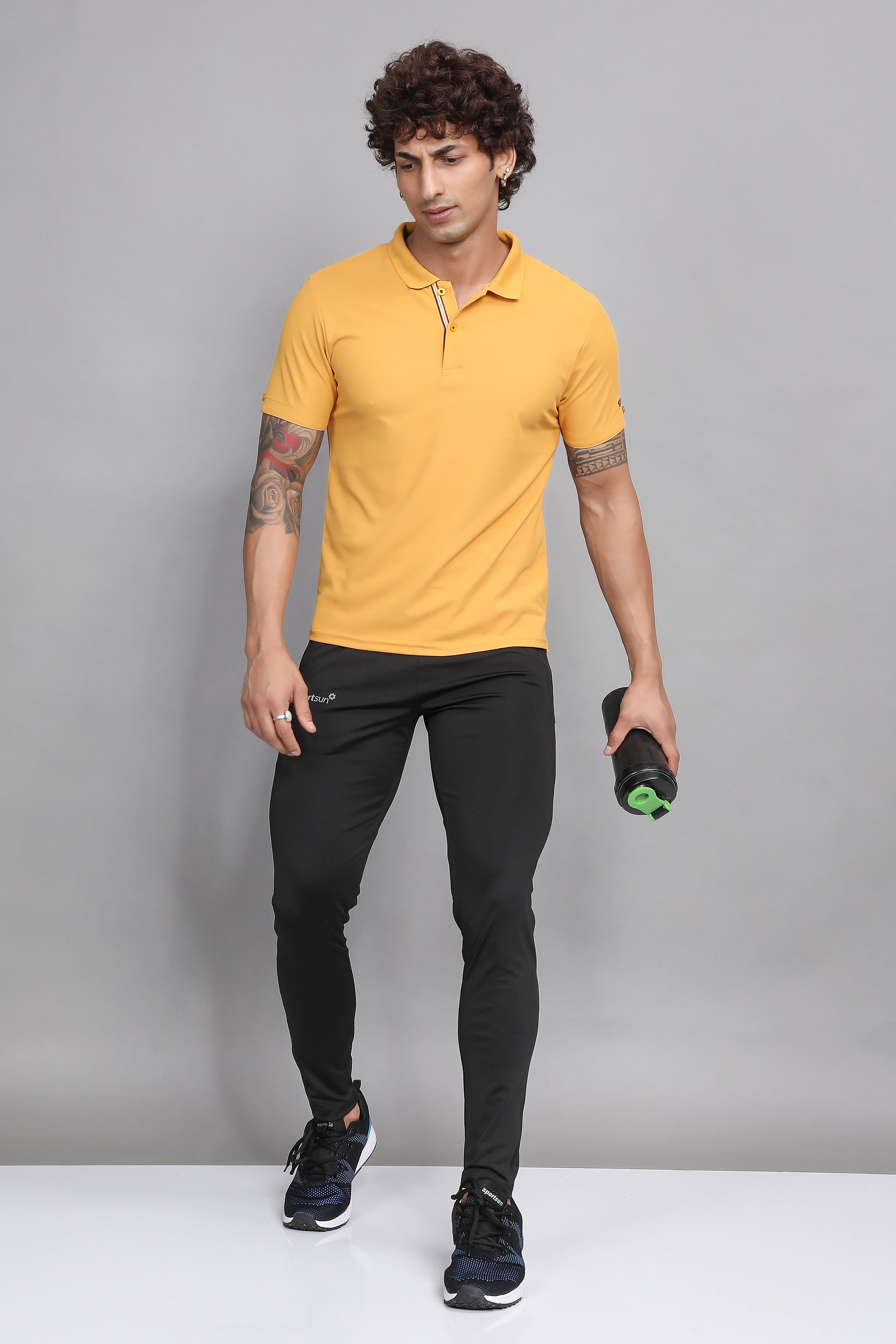 Sport Sun Max Polo Mustard T-shirt for Men