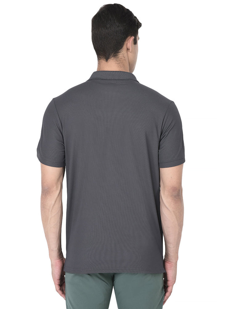 Sport Sun Max Polo Plus Dark Grey T-shirt for Men