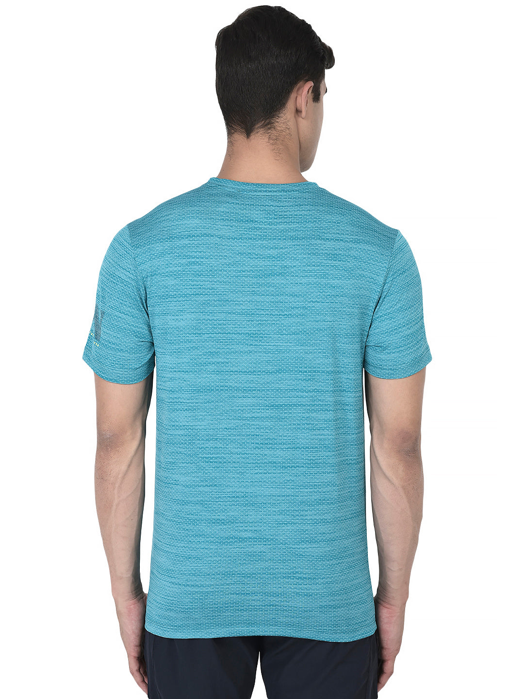 Sport Sun Men Self Design Sea Green Cool Run T Shirt