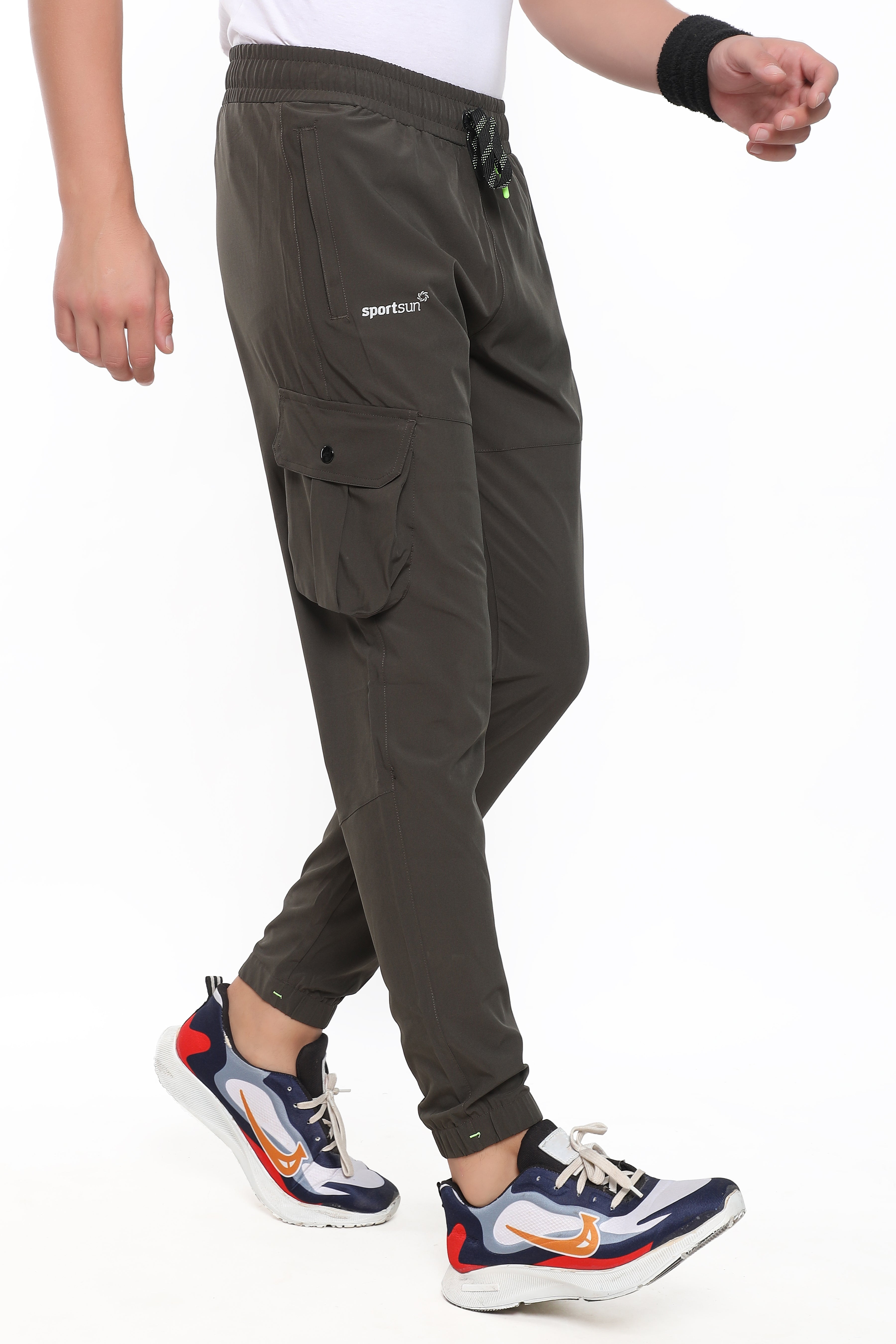 Sport Sun Dark Grey NS Lycra Cargo Jogger