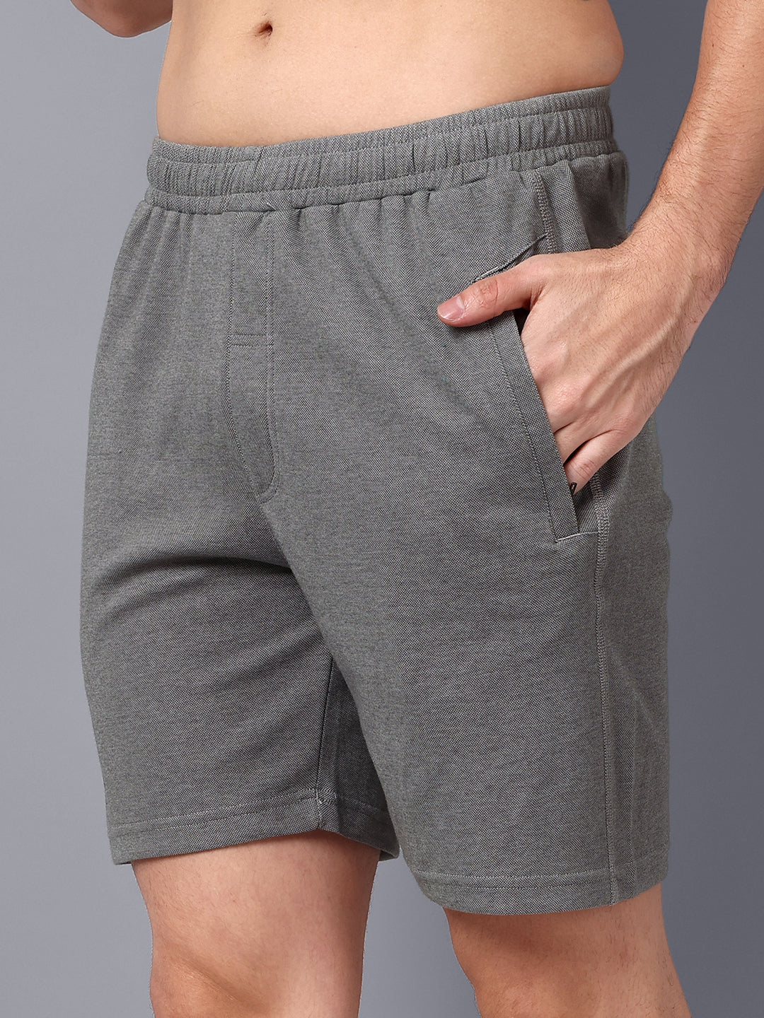 Sport Sun Active Cotton Light Grey Shorts for men