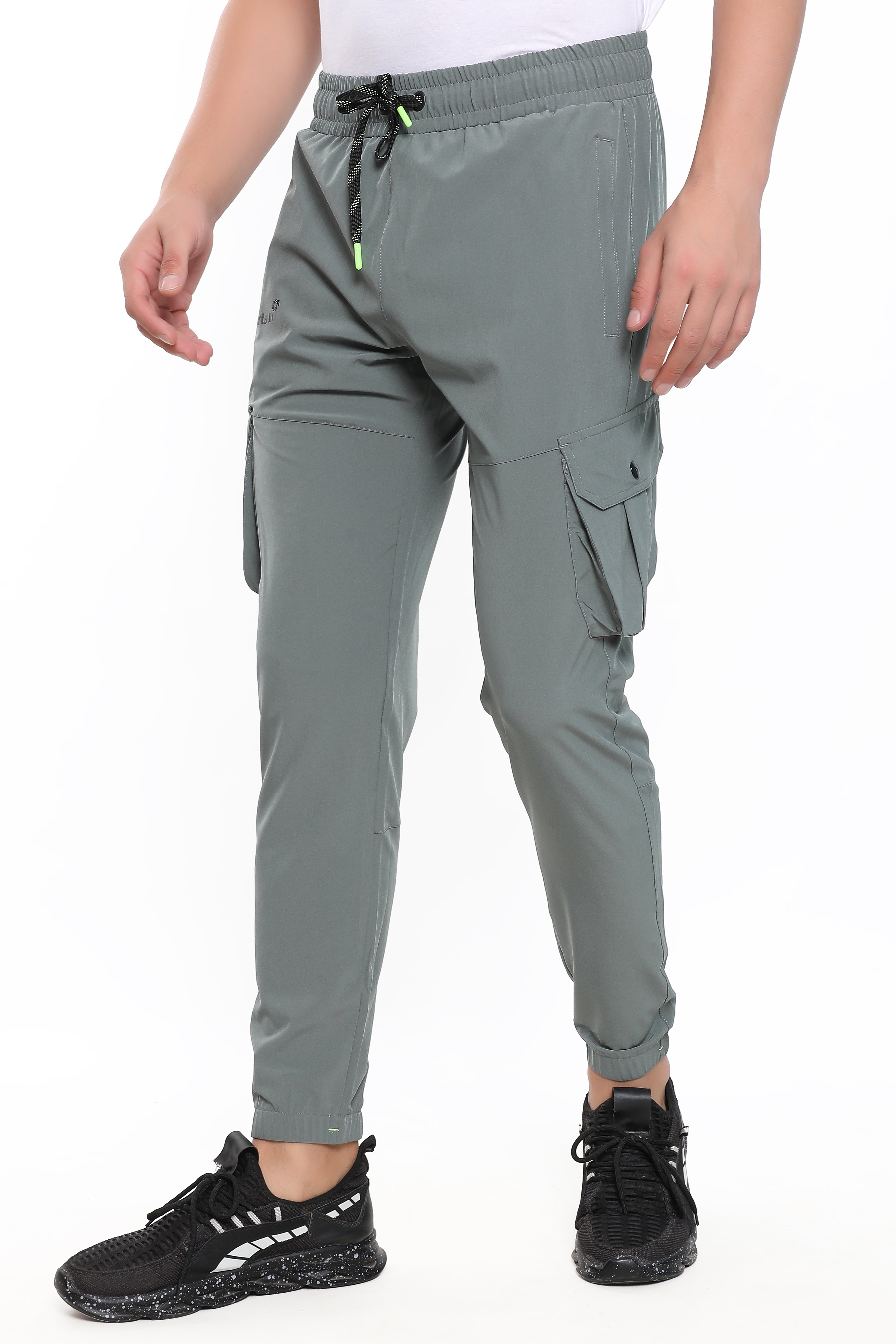 Sport Sun Light Olive NS Lycra Cargo Jogger