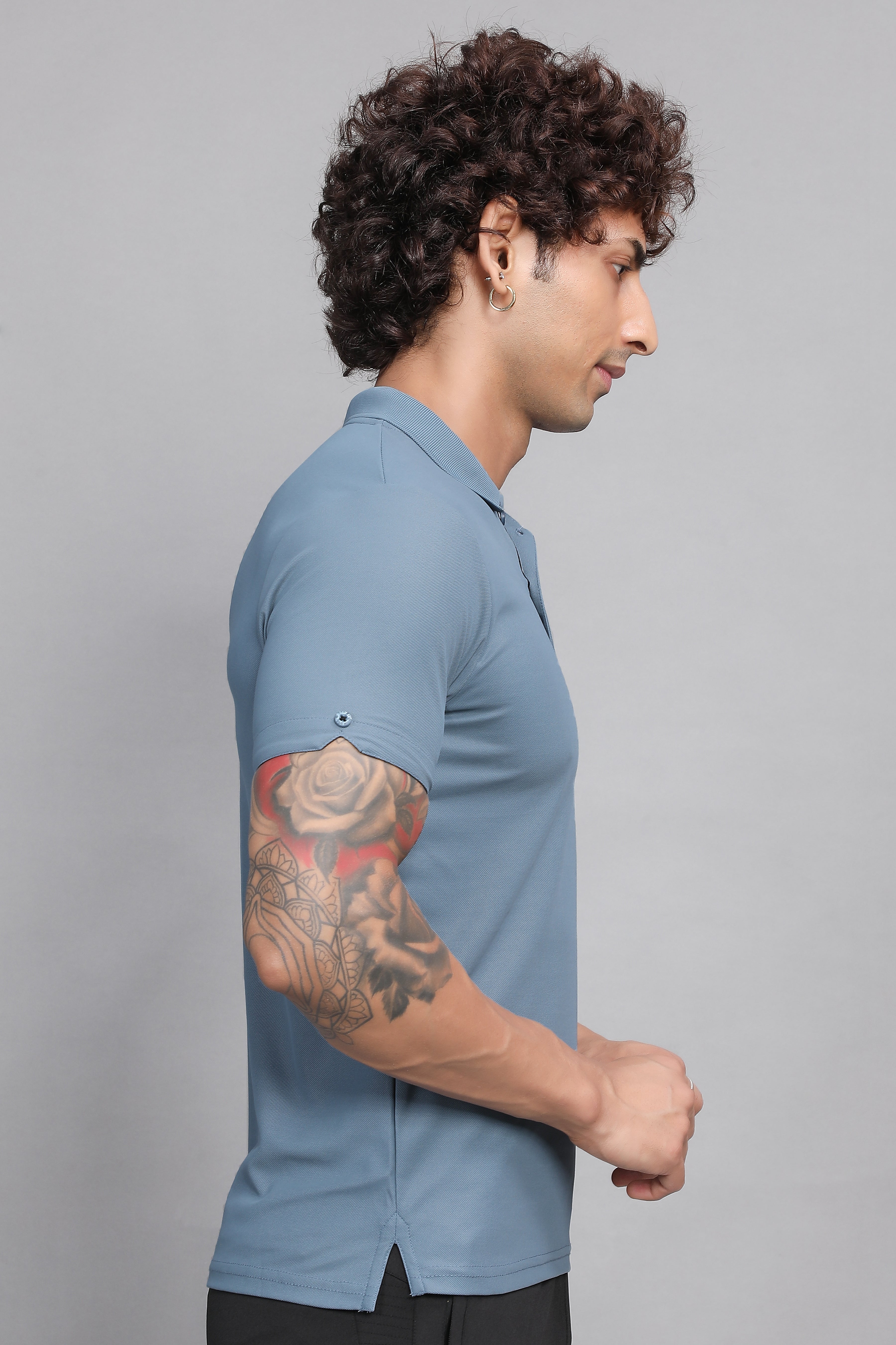 Sport Sun Max Polo Ice Blue T-shirt for Men