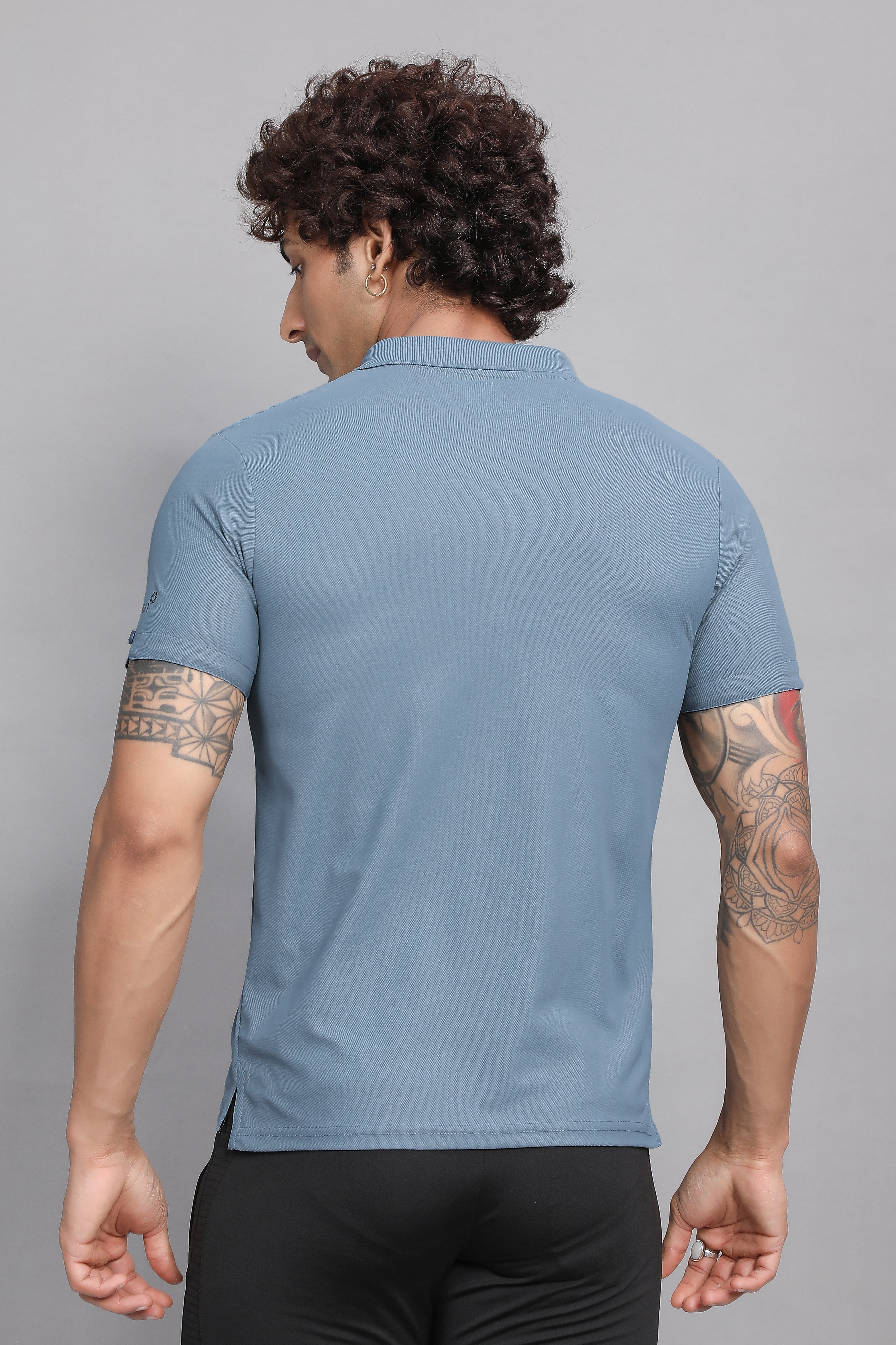 Sport Sun Max Polo Ice Blue T-shirt for Men