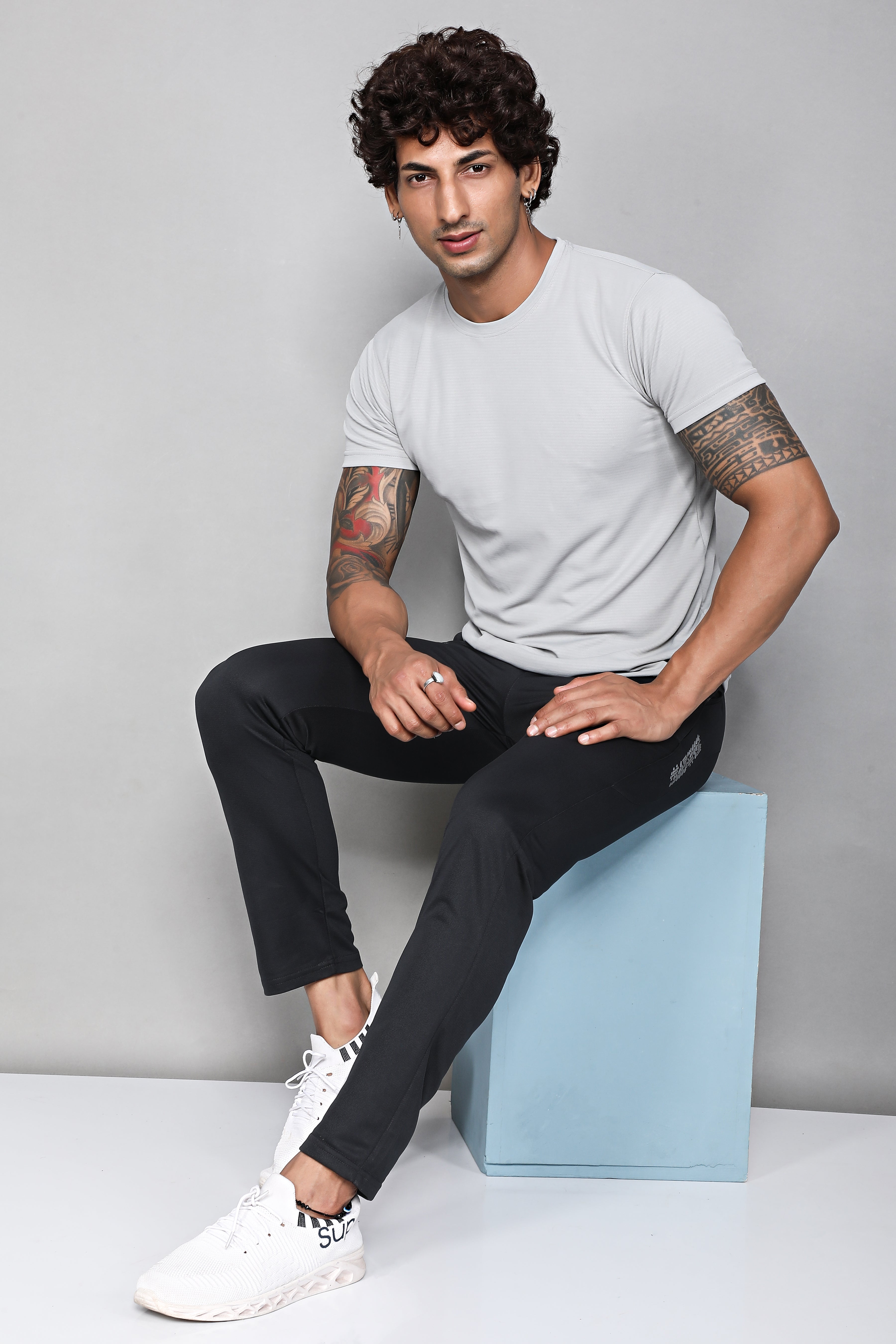 Sport Sun Dark Grey Track Pant for Men