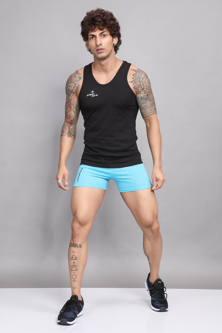 Sport Sun Fitness Sky Blue Shorts for men