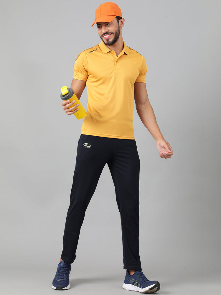 Sport Sun Dry-Fit Polo Mustard T Shirt for Men