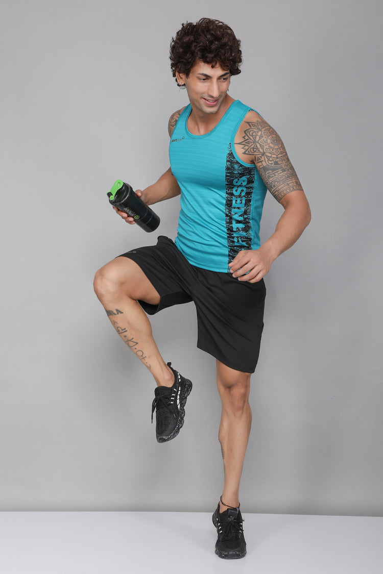 Sport Sun Sea Green Fitness Vest/Sando for men