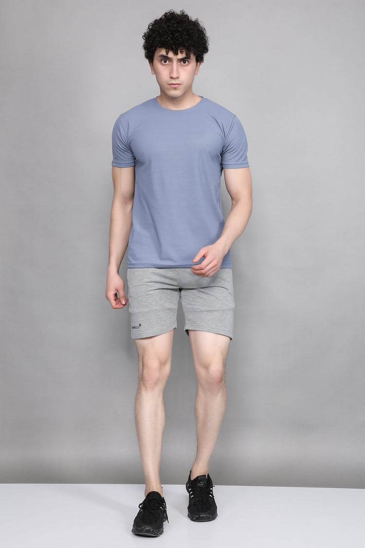 Sport Sun Classic Cotton Light Grey Shorts for men