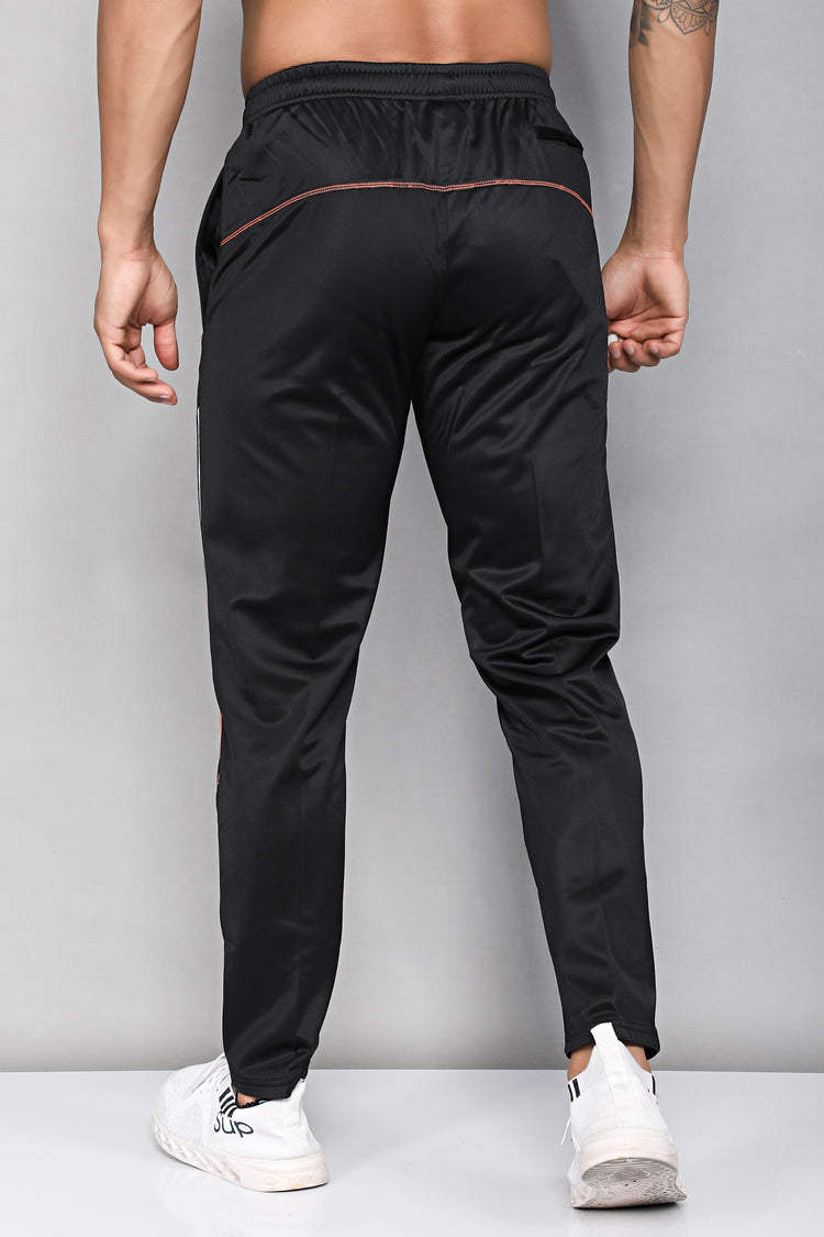 Sport Sun Black Super Poly Track Pant for Men