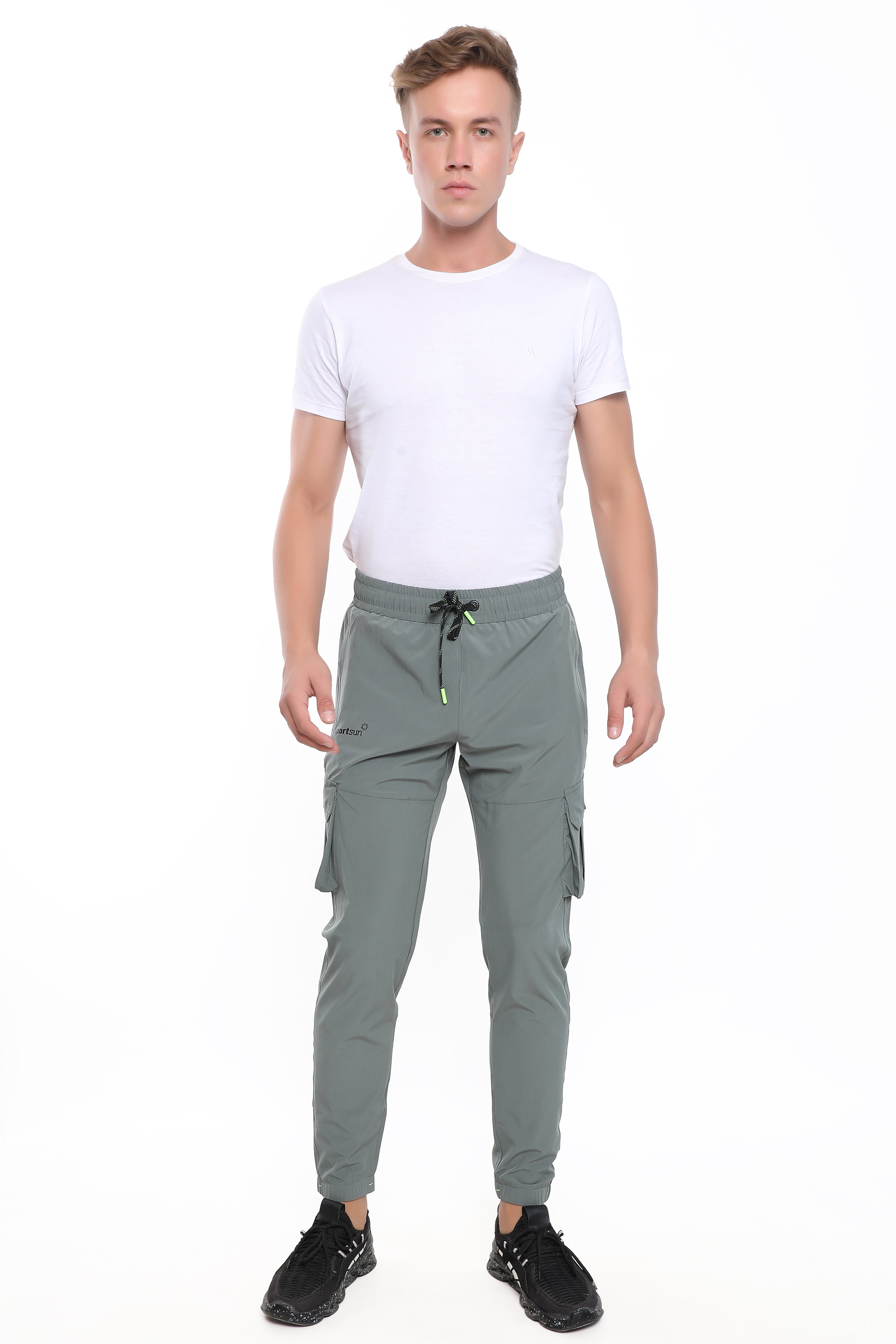 Sport Sun Light Olive NS Lycra Cargo Jogger